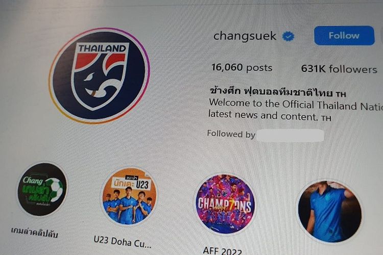 Foto Diserbu Warganet Indonesia Akun Instagram Timnas Thailand Tutup