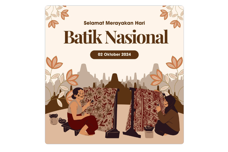 Twibbon Dan Ucapan Selamat Hari Batik Nasional Halaman All