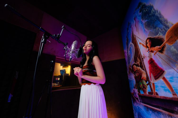 Foto Lyodra Nyanyikan Soundtrack Film Moana 2 Versi Bahasa Indonesia