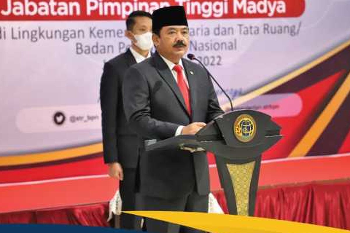 Lantik Dua Dirjen Baru Kementerian ATR BPN Ini Pesan Hadi Tjahjanto