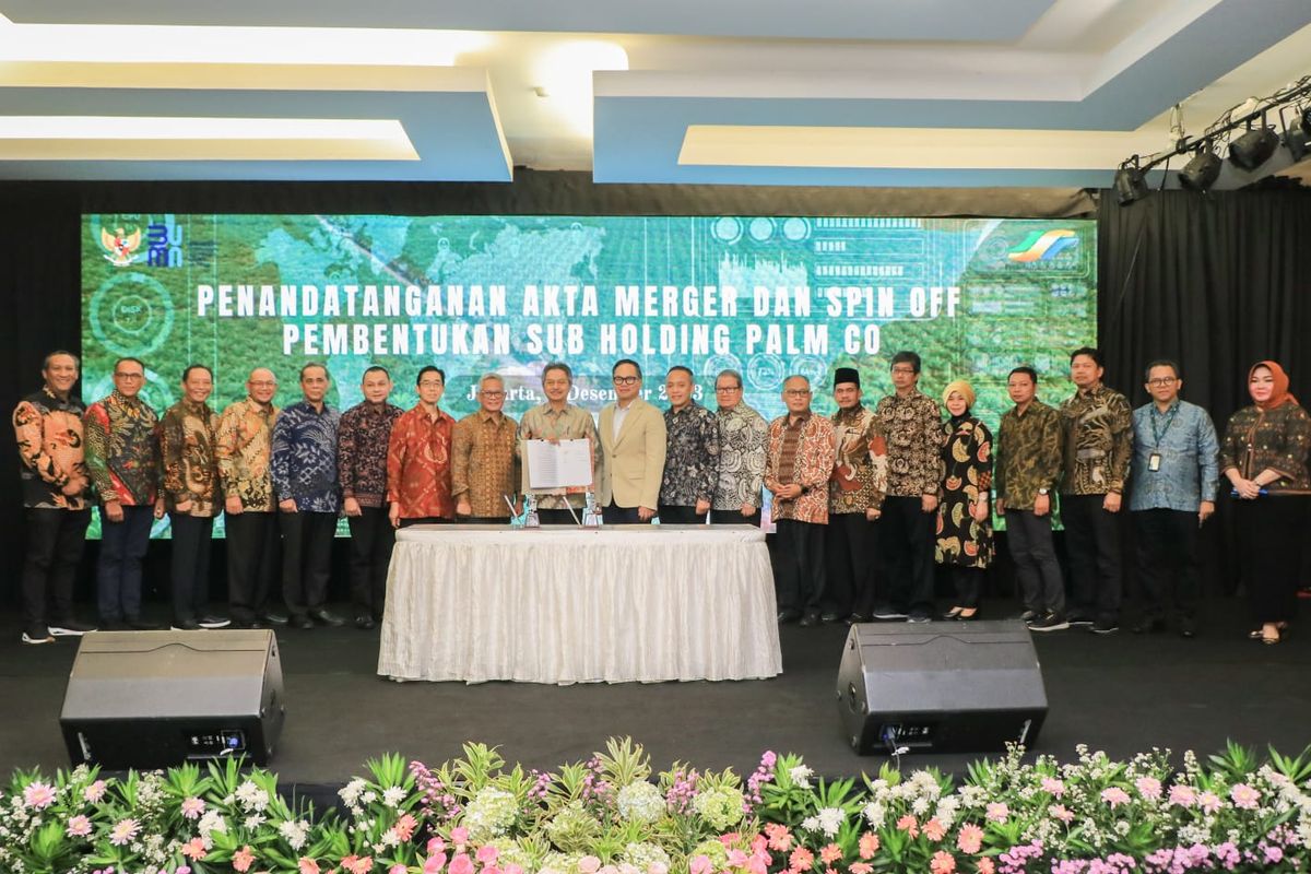 PTPN III Resmi Bentuk 2 Sub Holding Gabungan Dari 13 Perusahaan