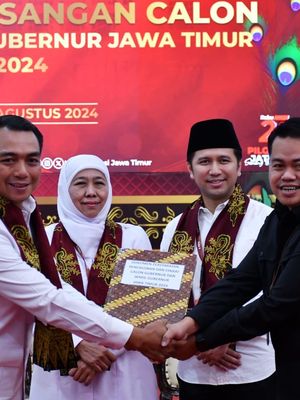 Siapa Cagub Cawagub Pilkada Jawa Timur 2024