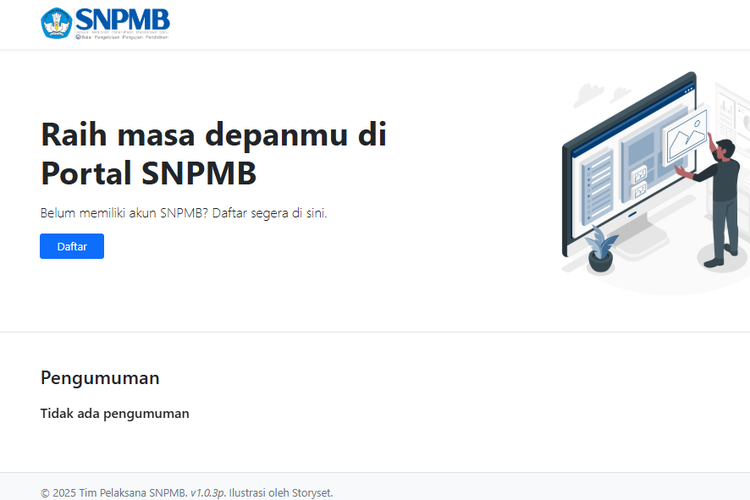 Foto Kapan Registrasi Akun SNPMB Untuk Daftar SNBT 2025 Klik Portal