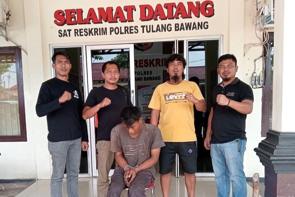 Ketahuan Potong Kabel PLN Residivis Ditangkap Polisi Di Lampung