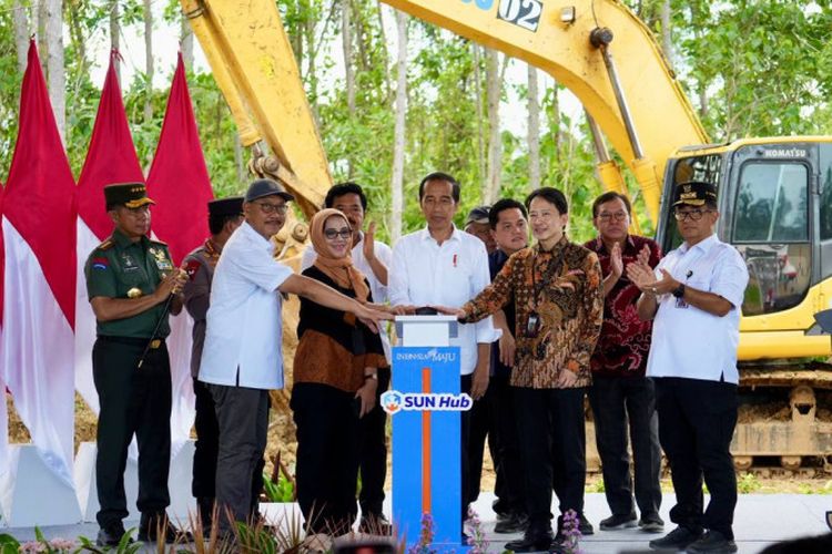 Jokowi Groundbreaking SUN Hub Sentra Material Konstruksi Di IKN