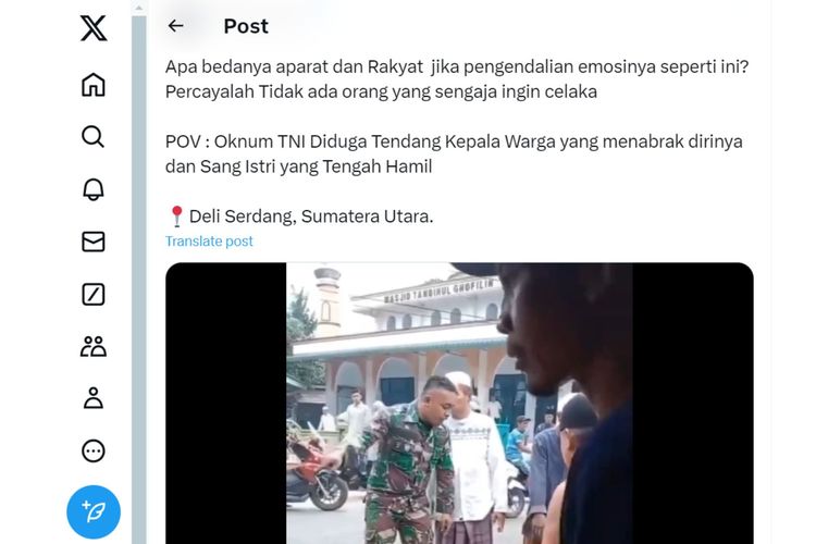 Viral Video Tni Tendang Warga Di Deli Serdang Ini Kata Kapendam