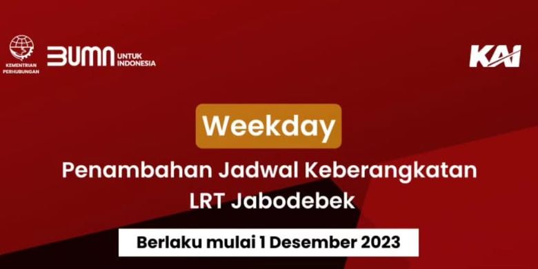 Foto Jadwal Terbaru Lrt Jabodebek Mulai Desember