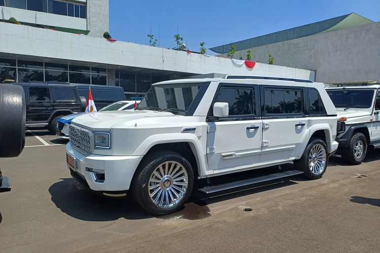 Foto Penampakan Mobil Putih Prabowo Dan Gibran Usai Dilantik Jadi