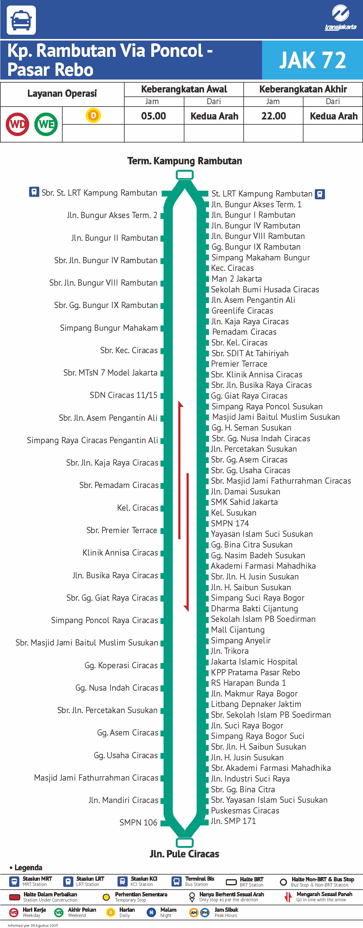 Rute Mikrotrans Jak Kampung Rambutan Ciracas