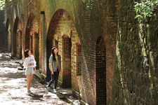 Benteng di Pulau Tomogashima, Prefektur Wakayama, Jepang.
