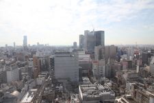 Panorama Osaka dari bianglala raksasa bernama ?Ebisu Tower? yang ada di Don Quijote cabang Dotonbori, Osaka, Jepang. 