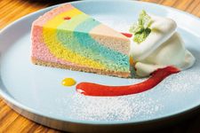 Rainbow Cheesecake Set, 980 yen