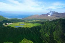 Panorama indah dari Gunung Aso.