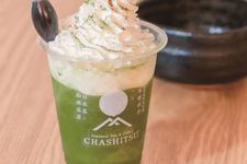 &ldquo;Matcha Caf&eacute; Frappe Tea&rdquo; (580 yen) / CHASHITSU Japanese Tea &amp; Coffe
