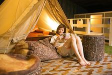 Area Glamping (singkatan glamorous camping, berarti camping mewah)