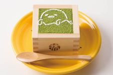 Menu Gudetama no Uji Matcha Tiramisu (594 yen)