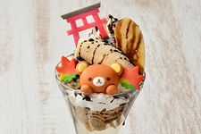 Cokelat Jepang Rillakkuma dan Parfait Pisang