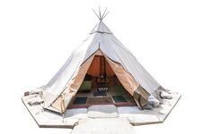 Tenda gaya teepee yang dibuat secara profesional dan diimpor dari negara lain