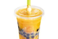 Mango Juice (630 yen), nikmati rasa manis buah yang alami dan kaya tanpa tambahan gula dan tanpa bahan kimia buatan. 