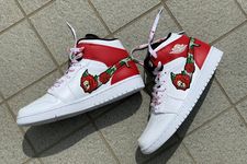 SKULL ROSES AJ1 MID 