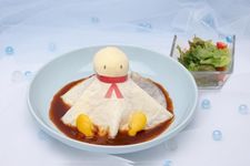 &ldquo;Teruteru Rice Omelet&rdquo; seharga 1.490 yen tersedia di Weathering with You pop-up cafe