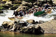 Lihatlah batu-batu kasar di sungai dan bebatuan dengan bentuk yang unik dari dekat.