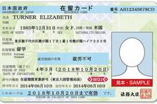 Ilustrasi zairyu card atau residence card, KTP untuk orang asing yang tinggal di Jepang selama lebih dari 3 bulan.