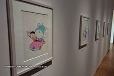 Karakter Doraemon dan Nobita yang digambar langsung oleh Fujiko F. Fujio. (KOMPAS.COM/YUHARRANI AISYAH)