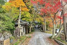 Choan-ji atau Kuil Choan, tempat wisata musim gugur di Hakone, Jepang. 