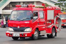 Mobil pemadam kebakaran di Kota Inabe, Prefektur Mie, Jepang.