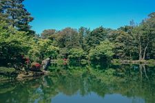 Kenroku-en di Kanazawa, salah satu taman terindah di Jepang.