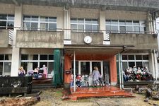 Boneka orang-orangan sawah di Nagaro, desa terpencil di Prefektur Tokushima, Jepang.