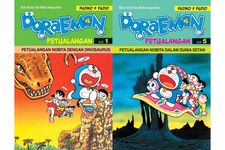 Komik Doraemon Petualangan dengan kisah seru, penuh kejutan, dan menegangkan.