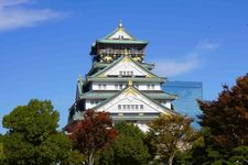 Kastil Osaka, tempat wisata populer dan bersejarah di Osaka, Jepang.
