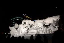 Patung salju raksasa di Sapporo Snow Festival 2011. (Foto ini diambil pada 7/2/2011)