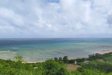 Suasana pantai di Okinawa, tepatnya di Chinen Fishing Port. (Foto diambil pada 2024)