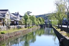 Distrik bersejarah Bikan di Kota Kurashiki, Prefektur Okayama, Jepang.