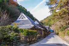 Saga Toriimoto, kawasan konservasi bangunan tradisional di  Kyoto, Jepang.