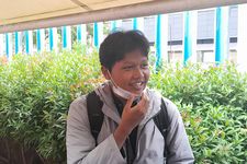 Ahmad Afandi (19), salah satu pencari kerja yang hadir pada Job Fair 2025 Kementerian Ketenagakerjaan, Kamis (22/5/2025). Ia mengaku berminat bekerja di Jepang.