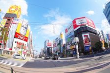 Distrik Hiburan Susukino di Hokkaido, Jepang.