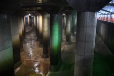 Saluran pembuangan bawah tanah raksasa di Kota Kasukabe, Jepang, untuk cegah banjir di Tokyo dan area sekitarnya.