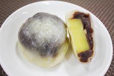 Ikinari dango, wagashi Jepang dari ubi kukus balut tepung.