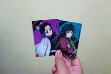Kartu koleksi karakter Giyu Tomioka dan Shinobu Kocho yang tersedia untuk rilis film Demon Slayer: Infinity Castle.