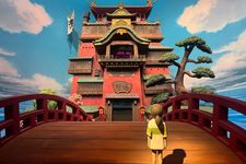 Patung 3D dari adegan film Spirited Away dari Studio Ghibli.