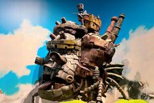Kastil dalam film Howls Moving Castle dari Studio Ghibli.