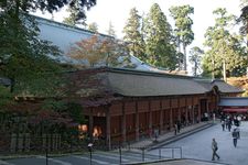 Konponchudo dari Kuil Buddha Enryakuji (Benda Bersejarah Nasional Jepang), Otsu, Prefektur Shiga, Jepang. Bangunan ini dibangun kembali pada tahun 1642.
