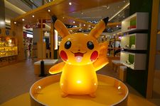 Patung Pikachu di Pokemon PLAY LAB, Bandung.