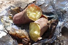 Ubi manis panggang, makanan khas musim gugur di Jepang.