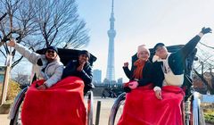 Serunya Naik Jinrikisha di Asakusa Tokyo, Becak Orang Khas Jepang