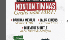 Tiket Indonesia Vs Jepang Sudah Termasuk MRT, Ini Cara Pakainya